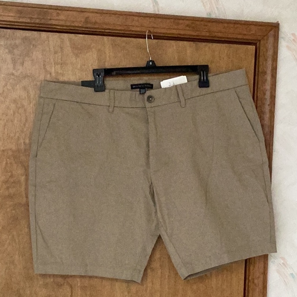 Asks fifth avenue, W42, Men's Casual Tan Chino Shorts